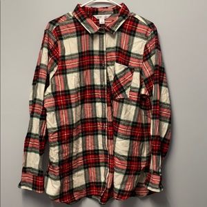 Soft classic plaid button up